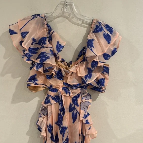 Not So Serious by Pallavi Mohan Ruffled High-Low Dress large petite - Picture 5 of 9